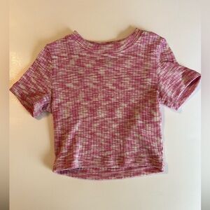 Pink and white colored crop